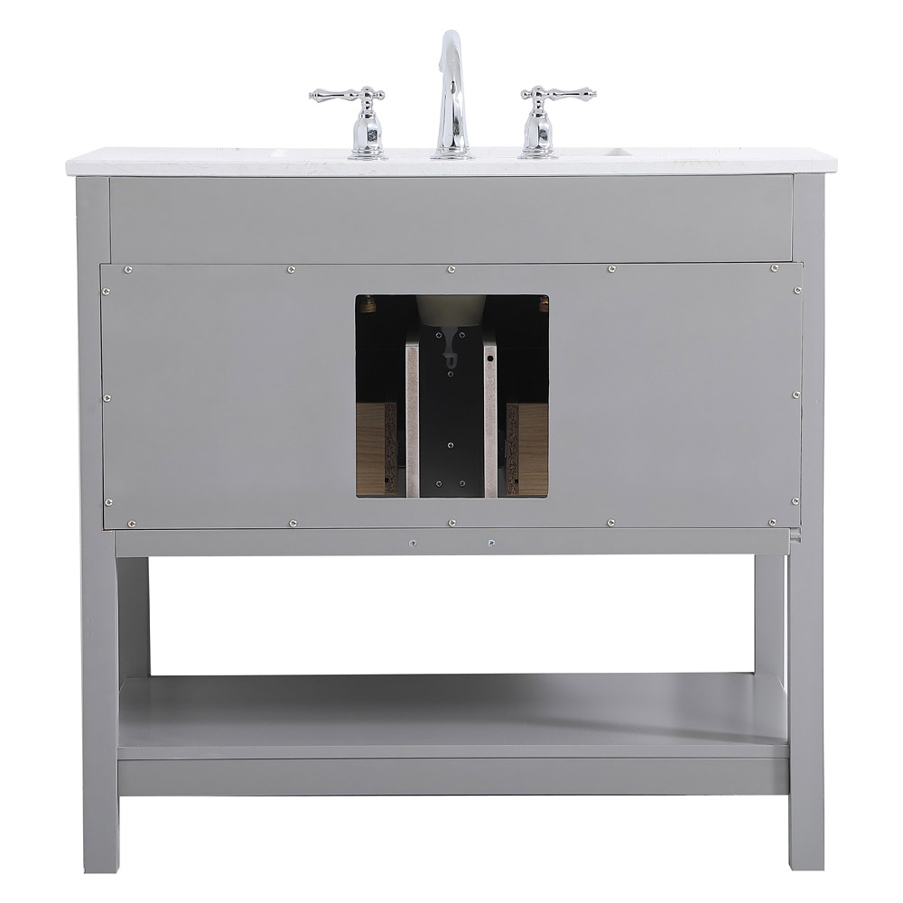 Elegant Bathroom Vanity - Gray (VF19036GR-BS)