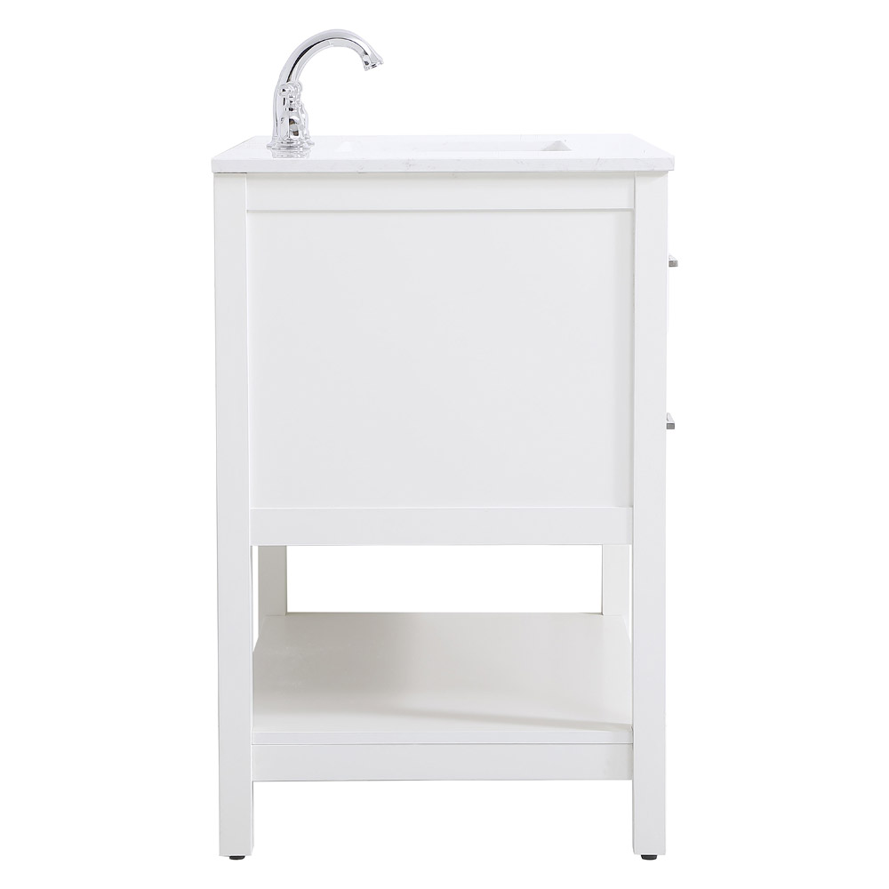 Elegant Bathroom Vanity - White (VF19036WH)