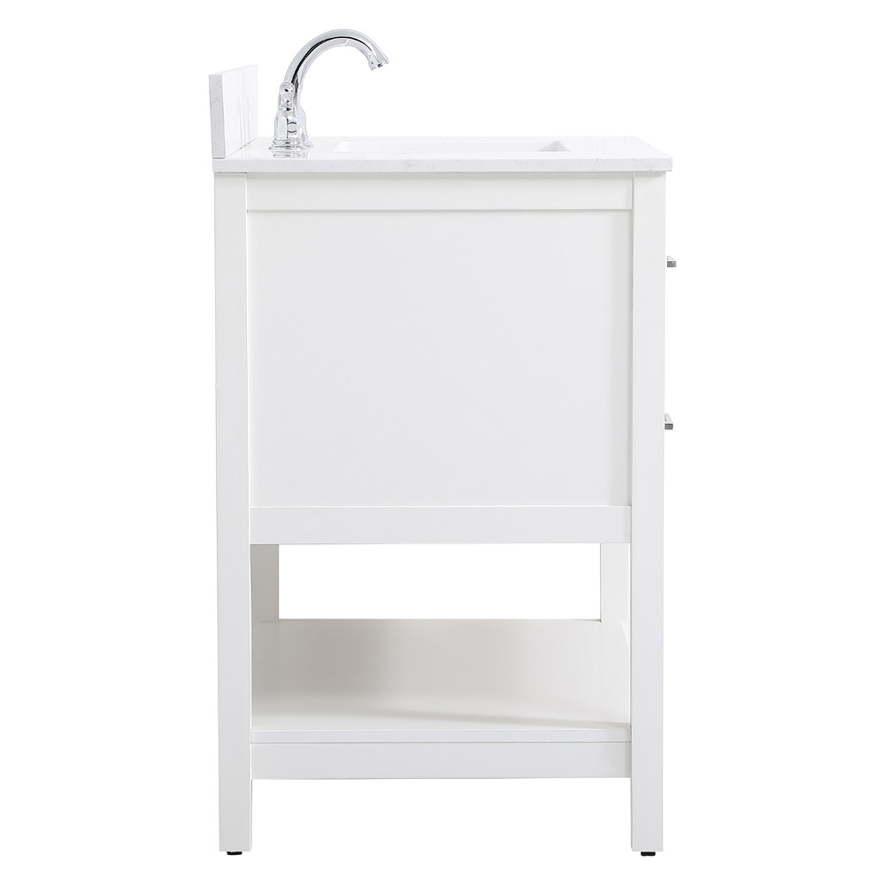 Elegant Bathroom Vanity - White (VF19036WH-BS)