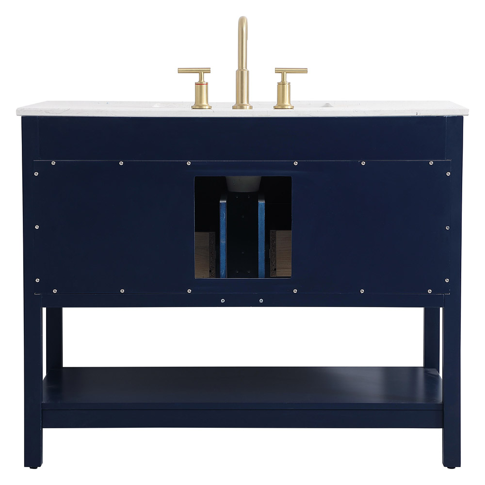 Elegant Bathroom Vanity - Blue (VF19042BL)