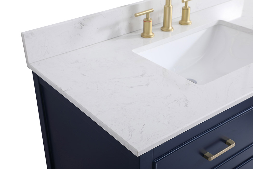 Elegant Bathroom Vanity - Blue (VF19042BL-BS)