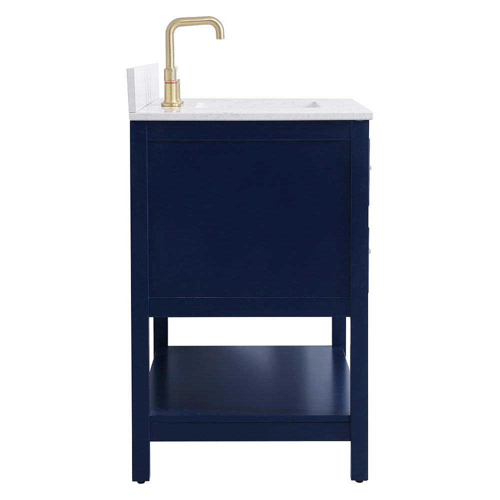 Elegant Bathroom Vanity - Blue (VF19042BL-BS)