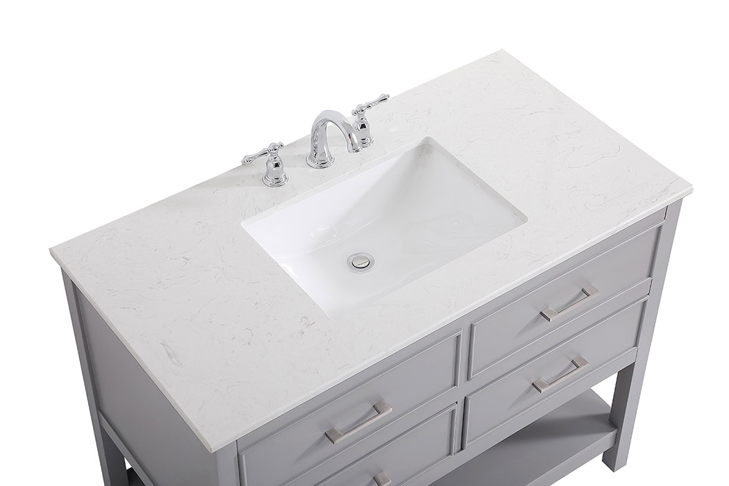 Elegant Bathroom Vanity - Gray (VF19042GR)