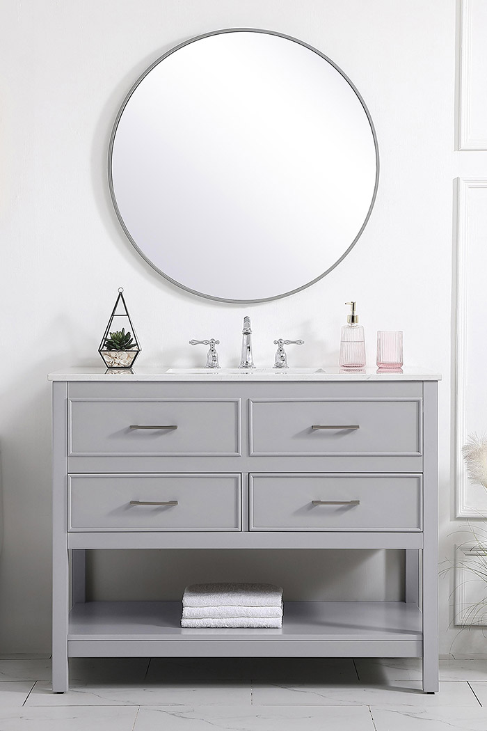 Elegant Bathroom Vanity - Gray (VF19042GR)