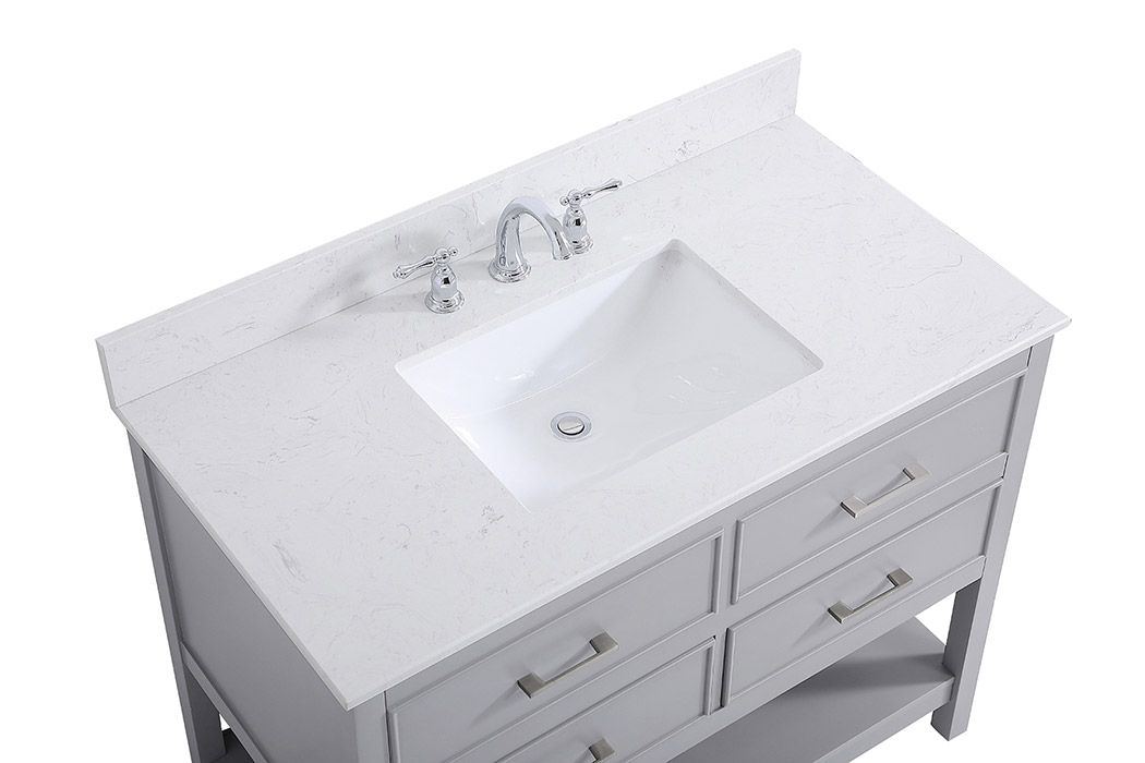 Elegant Bathroom Vanity - Gray (VF19042GR-BS)