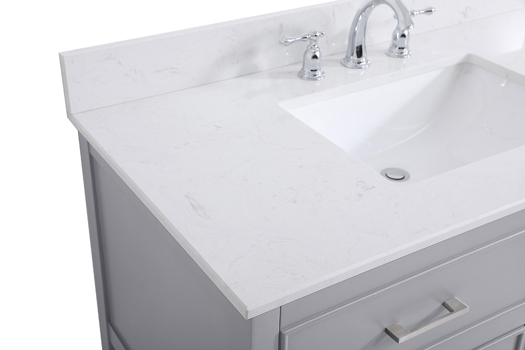 Elegant Bathroom Vanity - Gray (VF19042GR-BS)