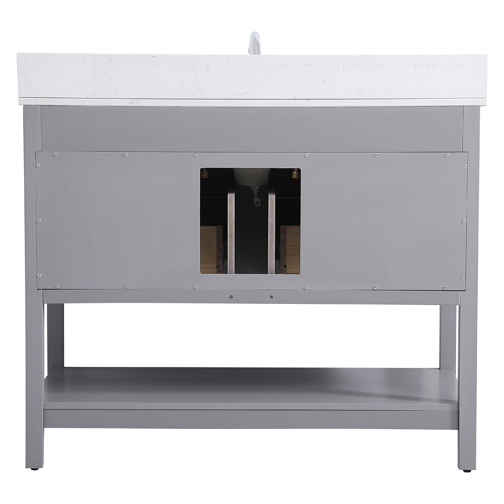 Elegant Bathroom Vanity - Gray (VF19042GR-BS)