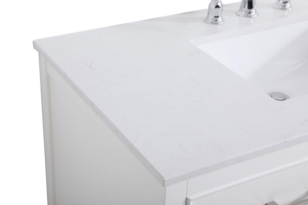 Elegant Bathroom Vanity - White (VF19042WH)