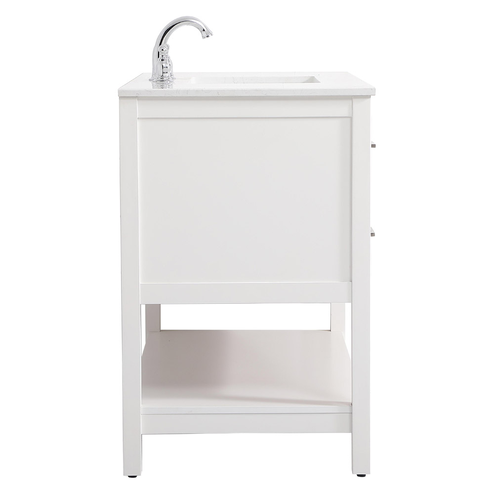 Elegant Bathroom Vanity - White (VF19042WH)