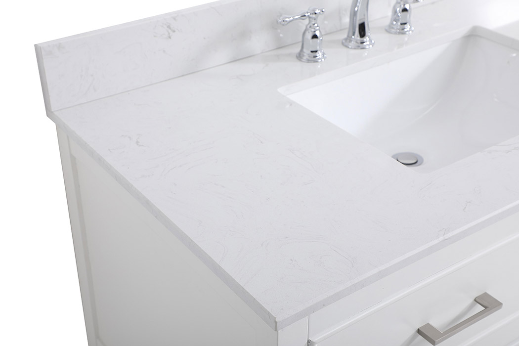 Elegant Bathroom Vanity - White (VF19042WH-BS)