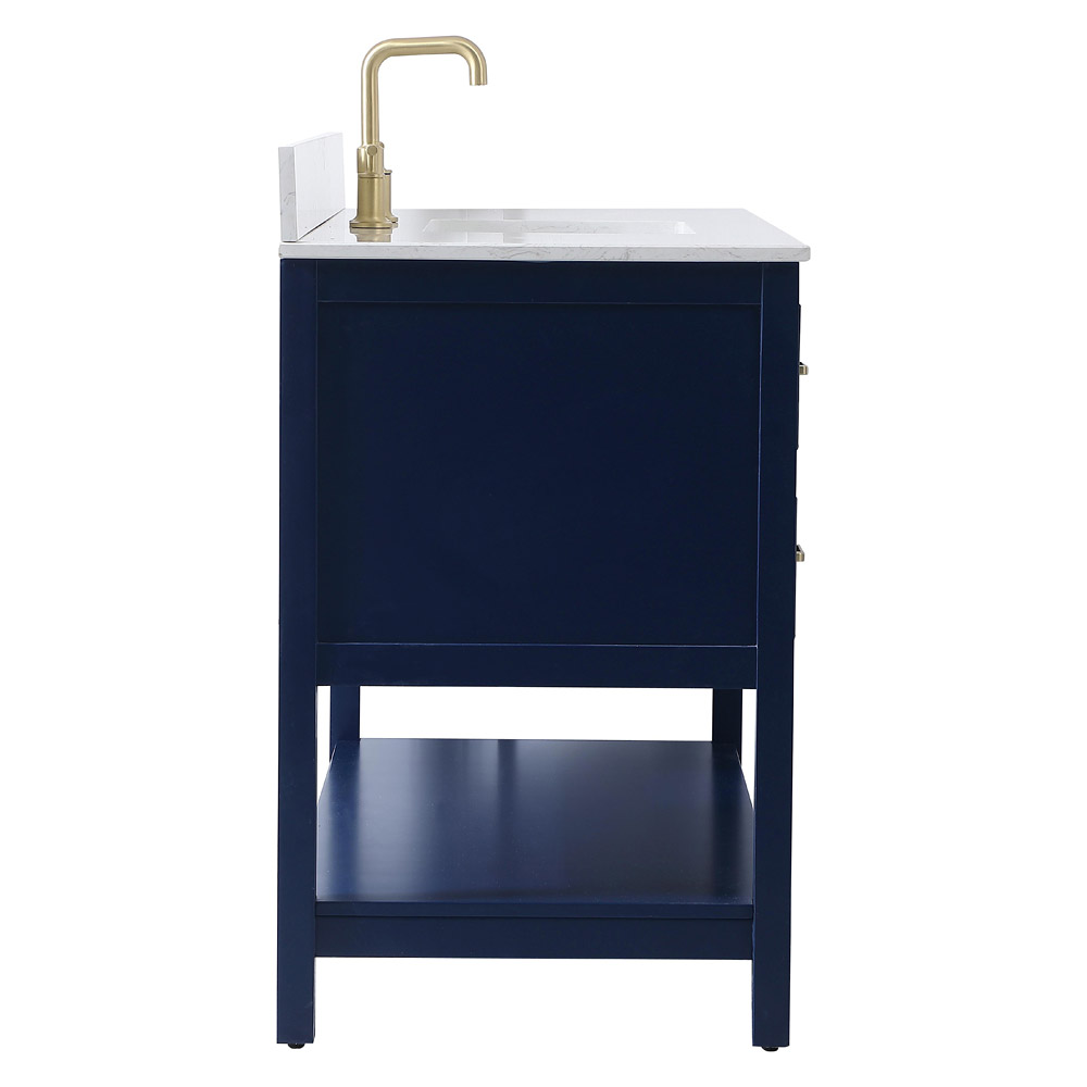 Elegant Bathroom Vanity - Blue (VF19048BL-BS)