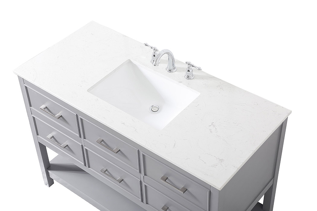 Elegant Bathroom Vanity - Gray (VF19048GR)