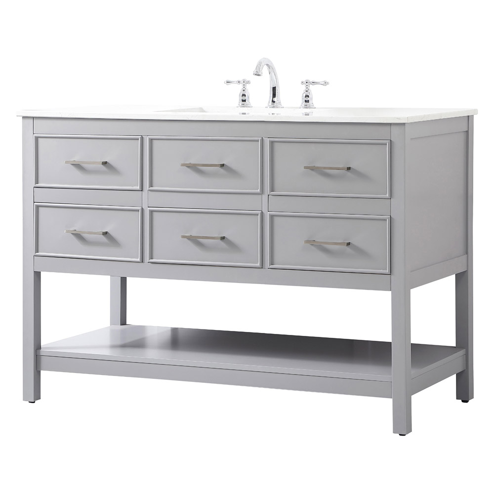 Elegant Bathroom Vanity - Gray (VF19048GR)