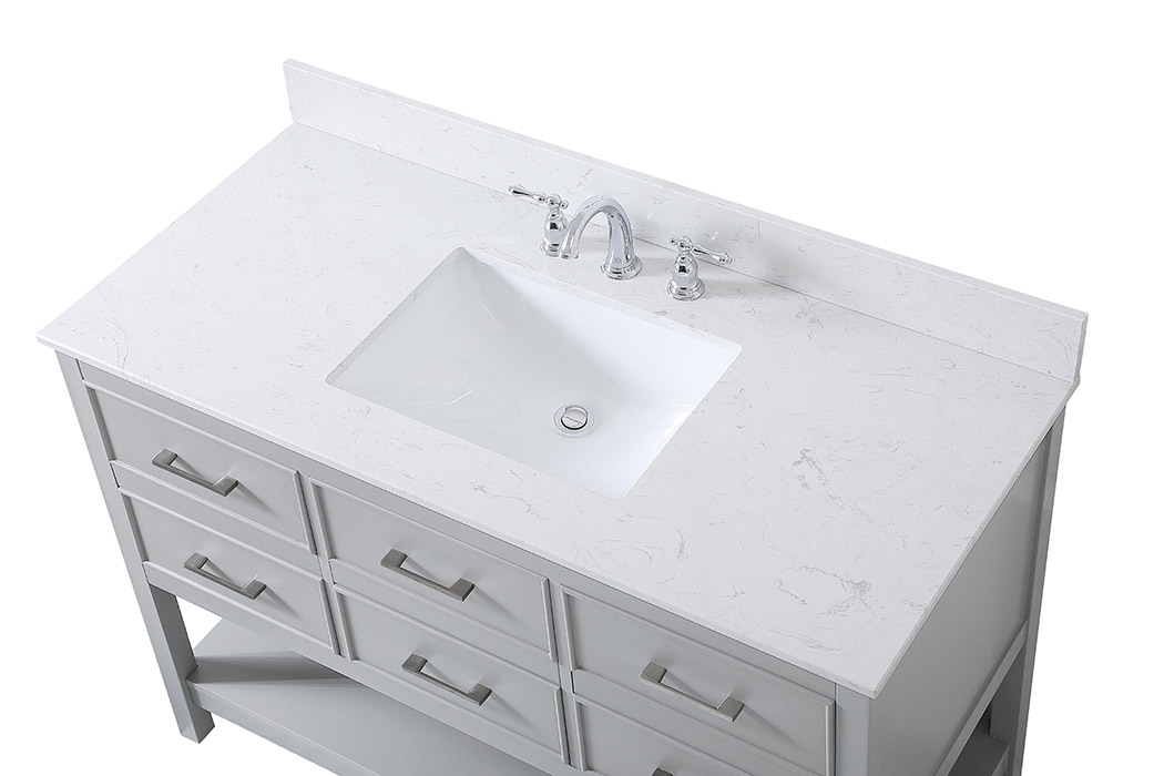 Elegant Bathroom Vanity - Gray (VF19048GR-BS)