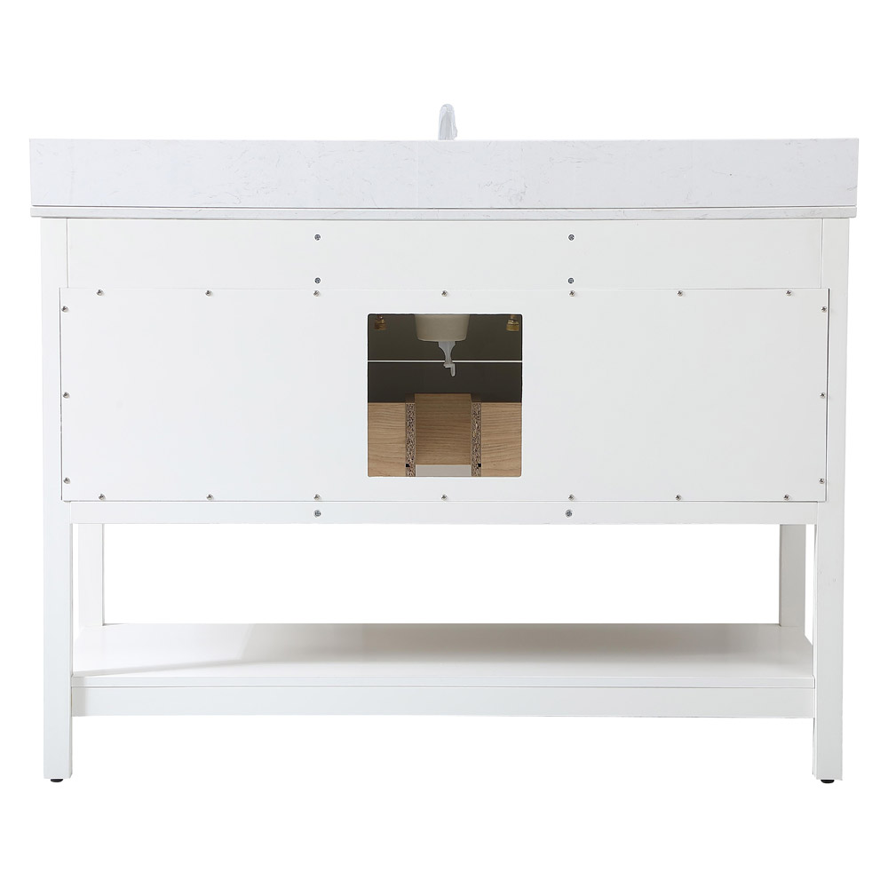 Elegant Bathroom Vanity - White (VF19048WH-BS)