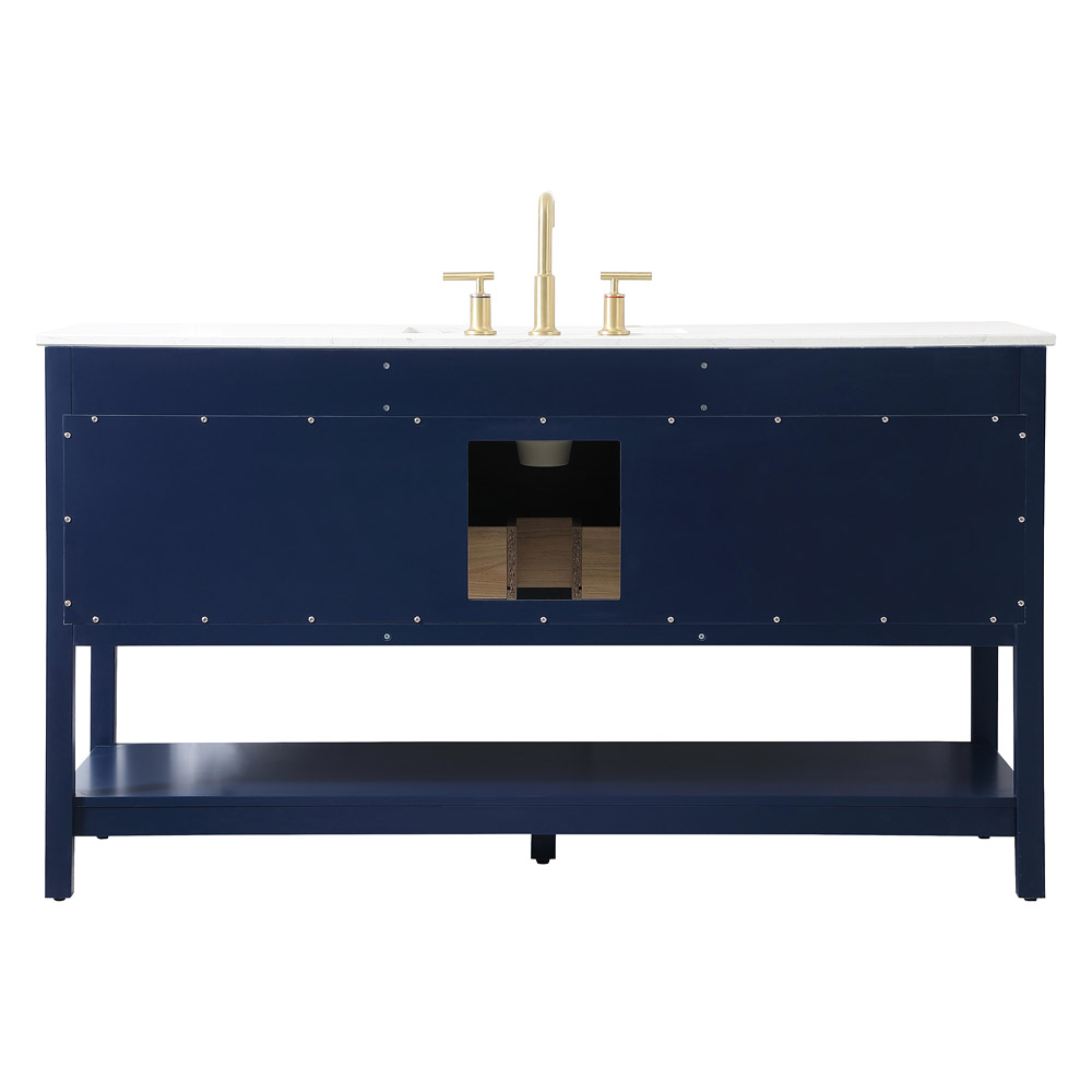 Elegant Bathroom Vanity - Blue (VF19060BL)