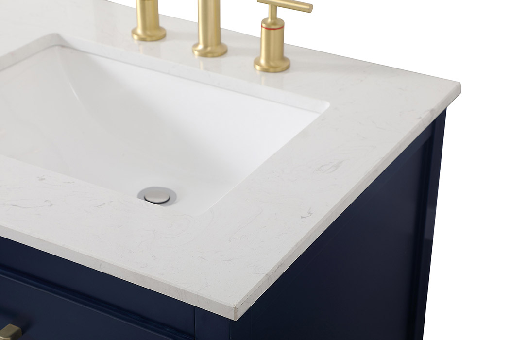 Elegant Bathroom Vanity - Blue (VF19060DBL)