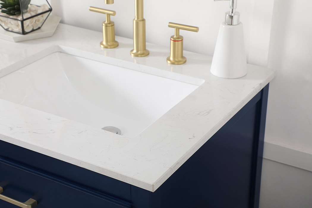 Elegant Bathroom Vanity - Blue (VF19060DBL)