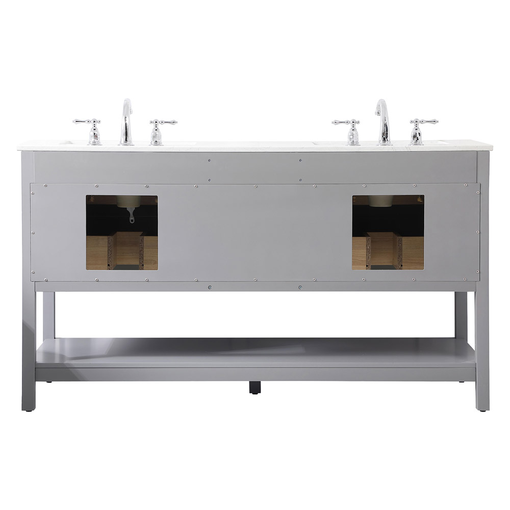 Elegant Bathroom Vanity - Gray (VF19060DGR)