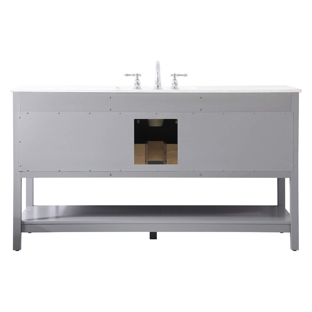 Elegant Bathroom Vanity - Gray (VF19060GR)