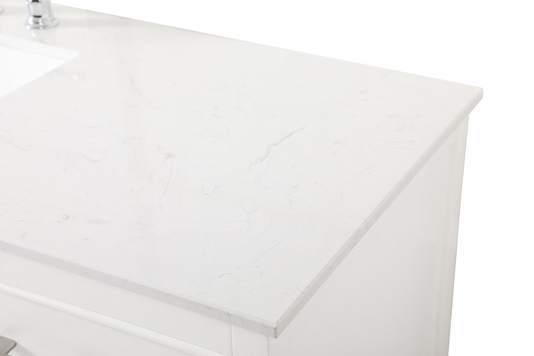 Elegant Bathroom Vanity - White (VF19060WH)