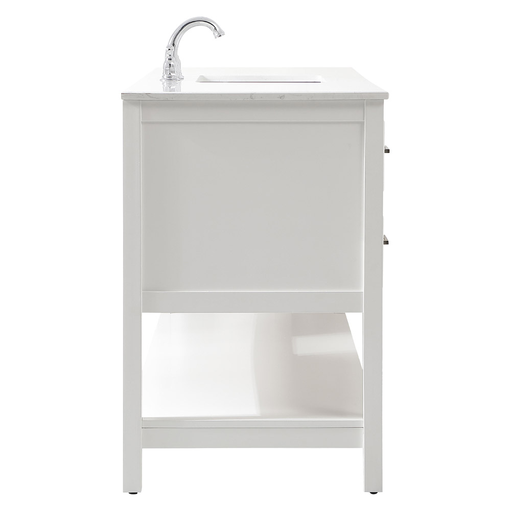 Elegant Bathroom Vanity - White (VF19060WH)