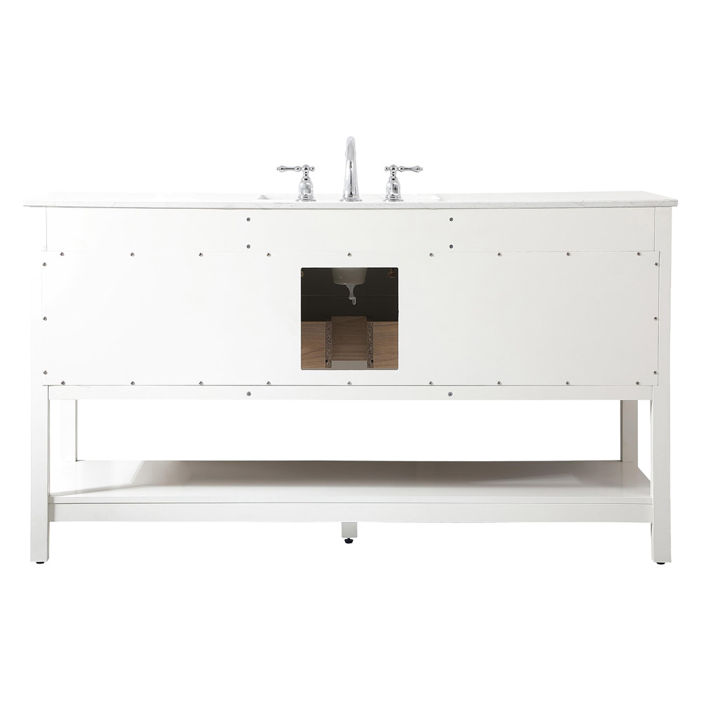 Elegant Bathroom Vanity - White (VF19060WH)