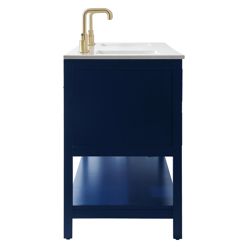 Elegant Bathroom Vanity - Blue (VF19072DBL)