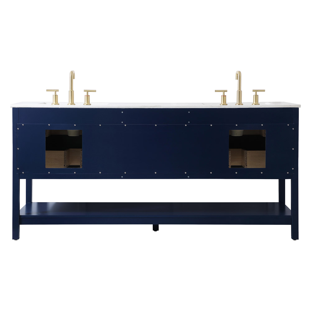 Elegant Bathroom Vanity - Blue (VF19072DBL)