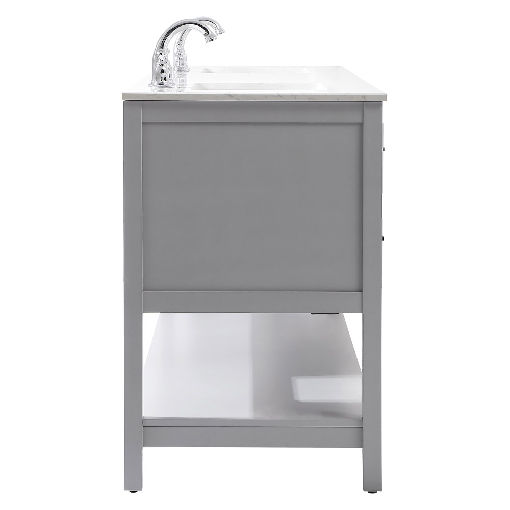 Elegant Bathroom Vanity - Gray (VF19072DGR)