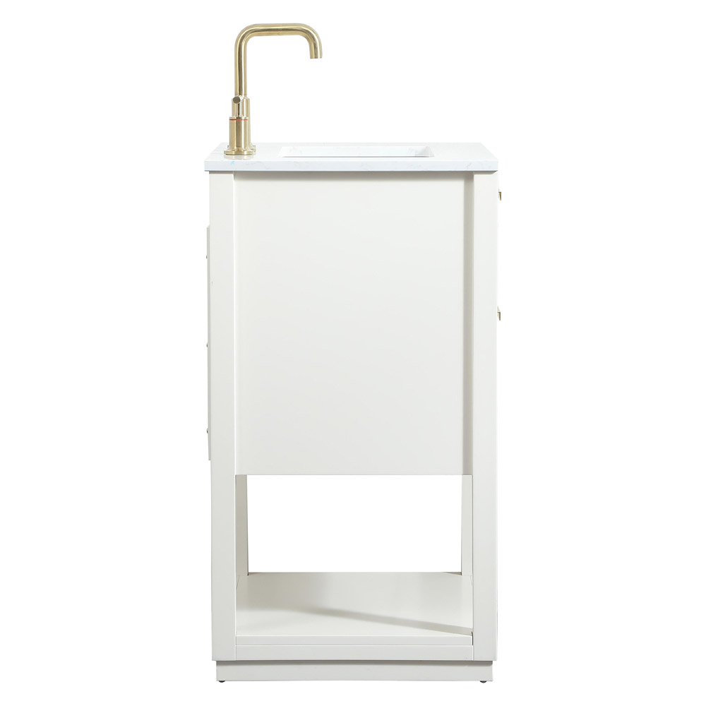 Elegant Bathroom Vanity - White (VF19224WH)