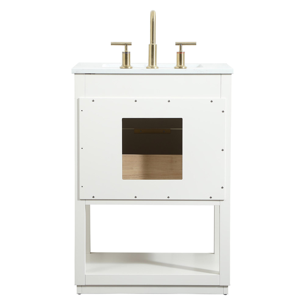 Elegant Bathroom Vanity - White (VF19224WH)