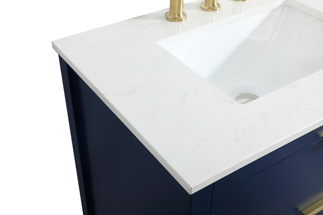 Elegant Bathroom Vanity - Blue (VF19230BL-BS)