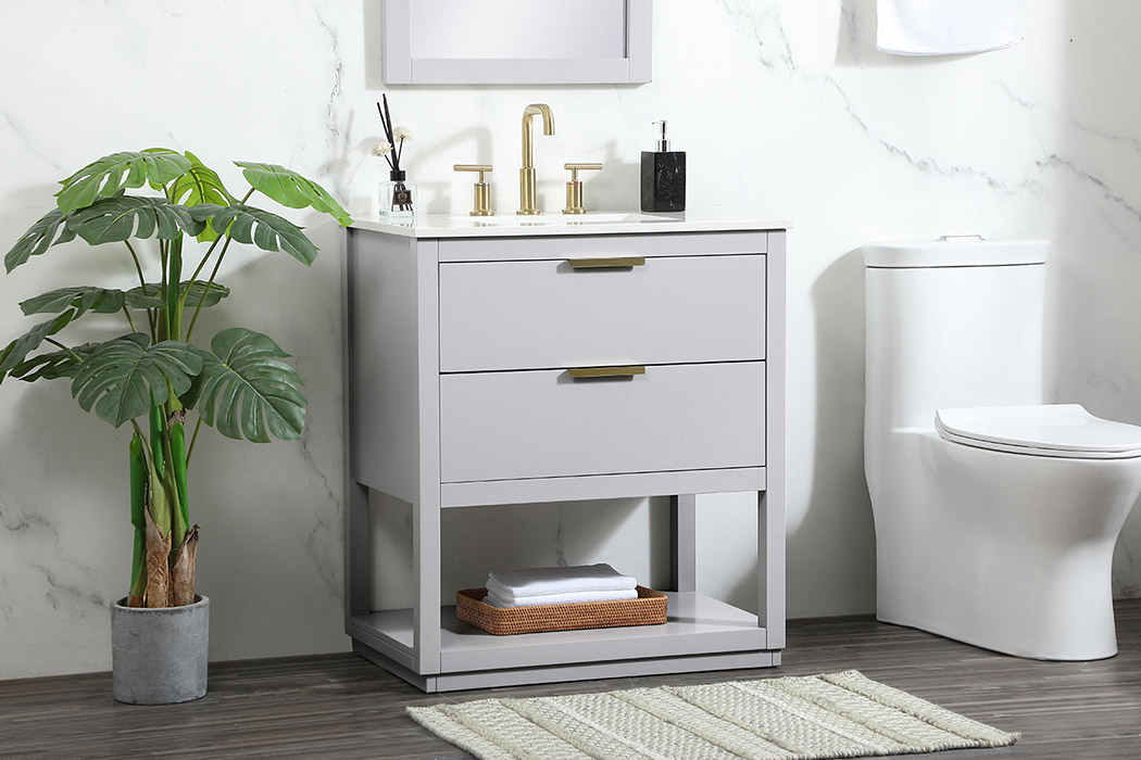 Elegant Bathroom Vanity - Gray (VF19230GR)