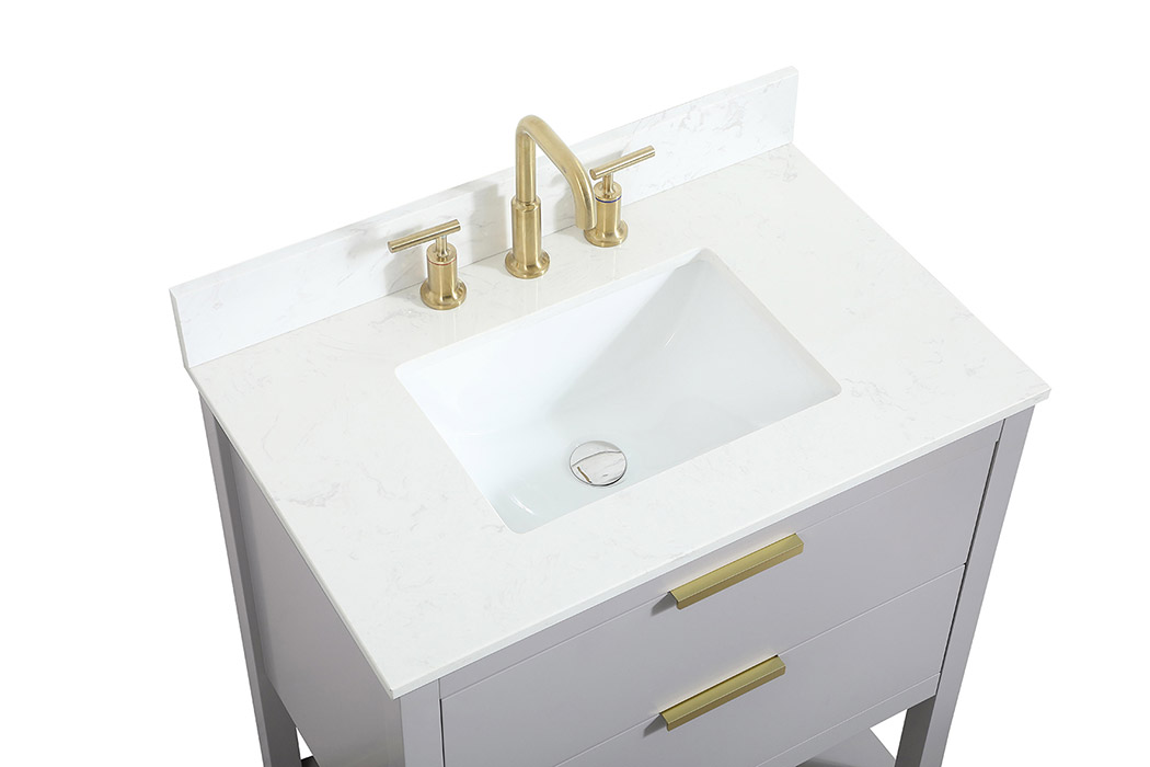 Elegant Bathroom Vanity - Gray (VF19230GR-BS)