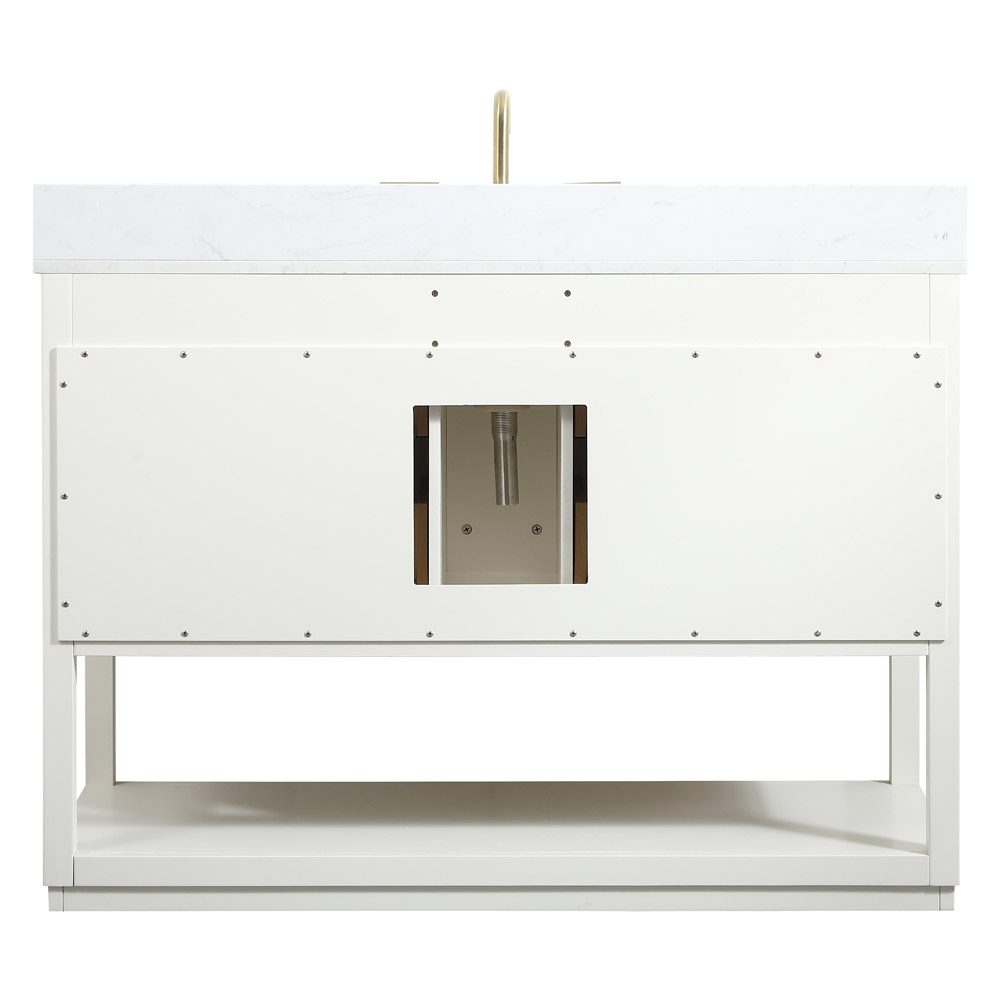 Elegant Bathroom Vanity - White (VF19248WH-BS)