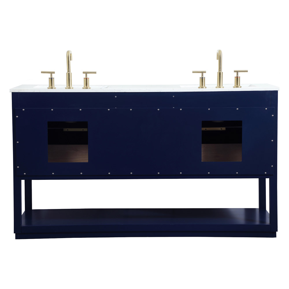 Elegant Bathroom Vanity - Blue (VF19260DBL)