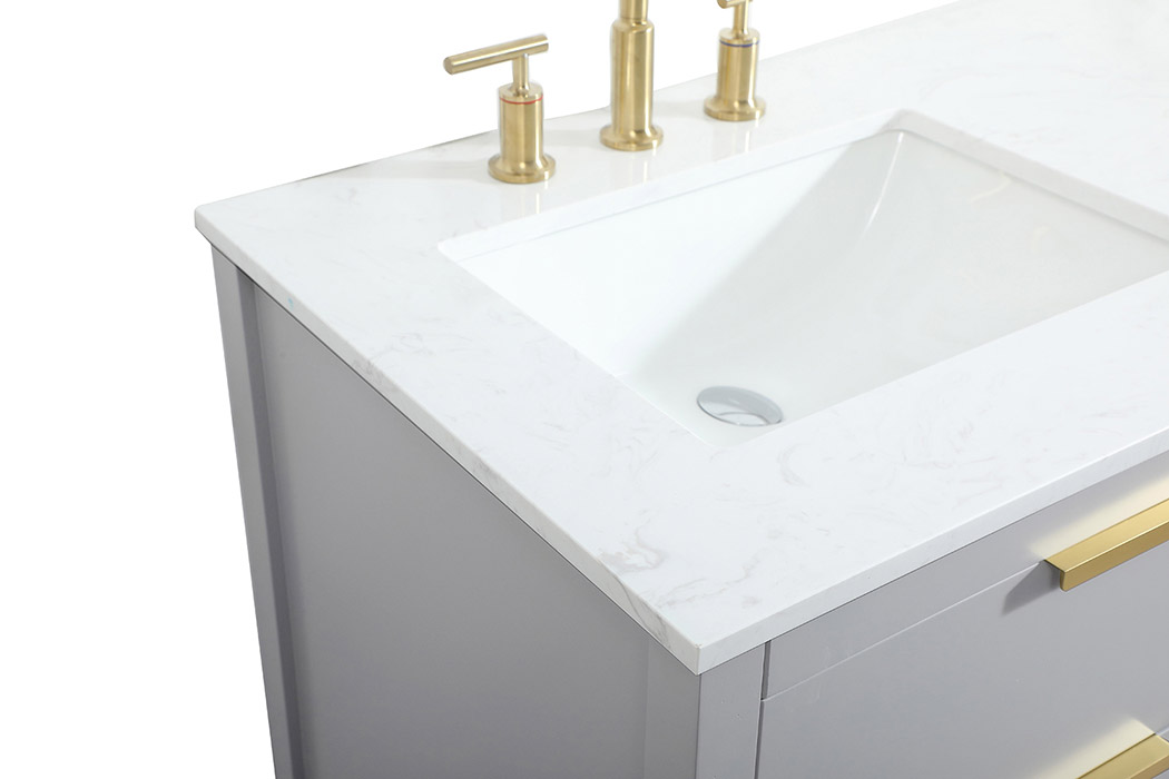 Elegant Bathroom Vanity - Gray (VF19260DGR)