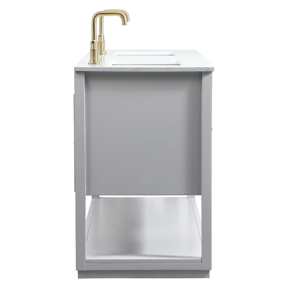 Elegant Bathroom Vanity - Gray (VF19260DGR)