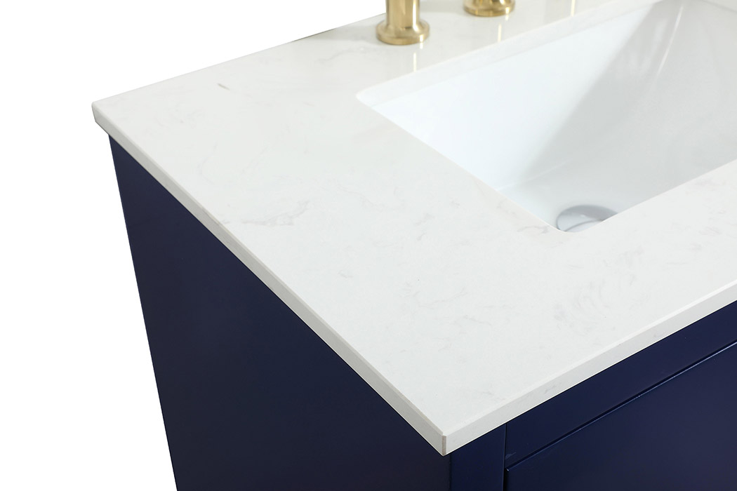 Elegant Bathroom Vanity - Blue (VF19430BL)