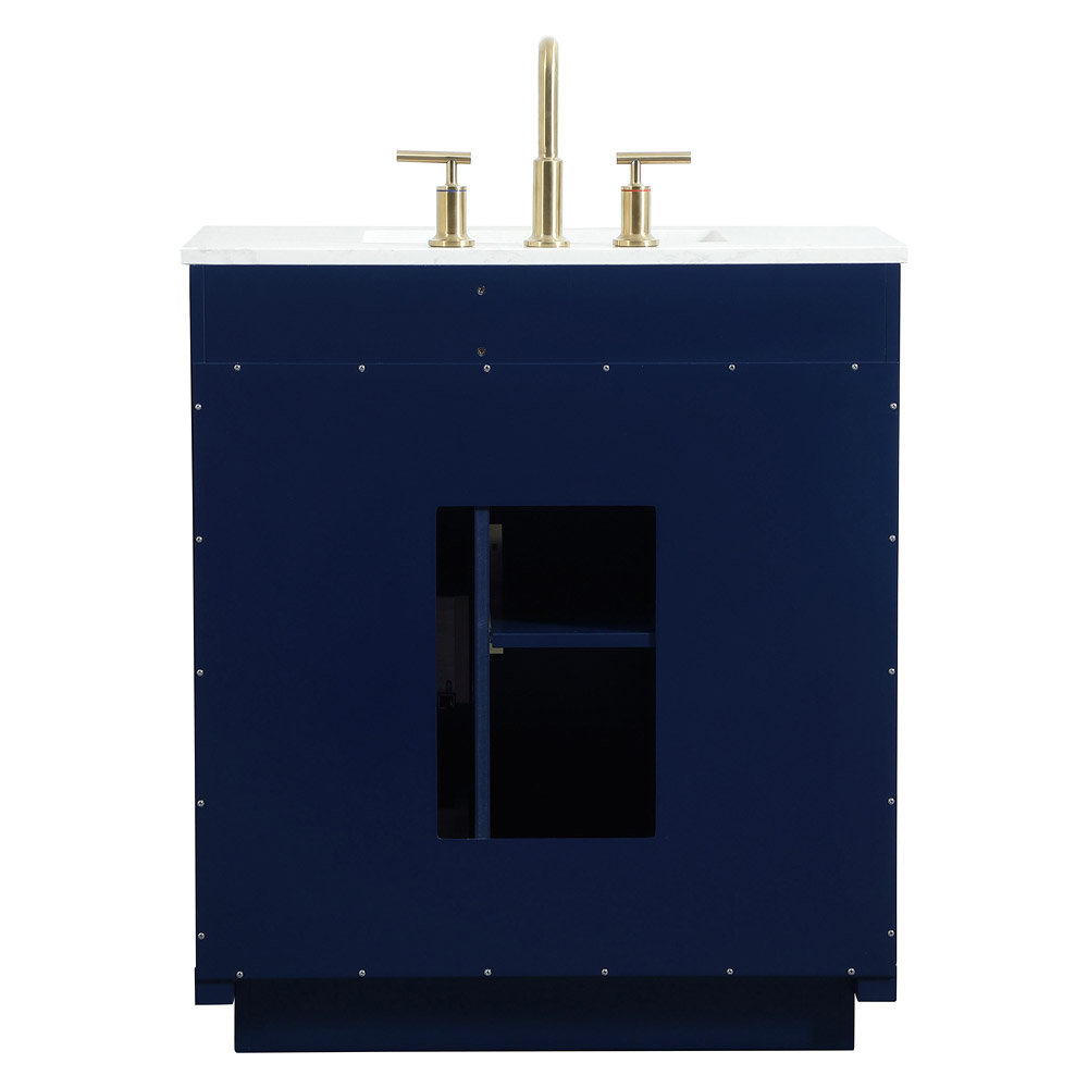 Elegant Bathroom Vanity - Blue (VF19430BL)