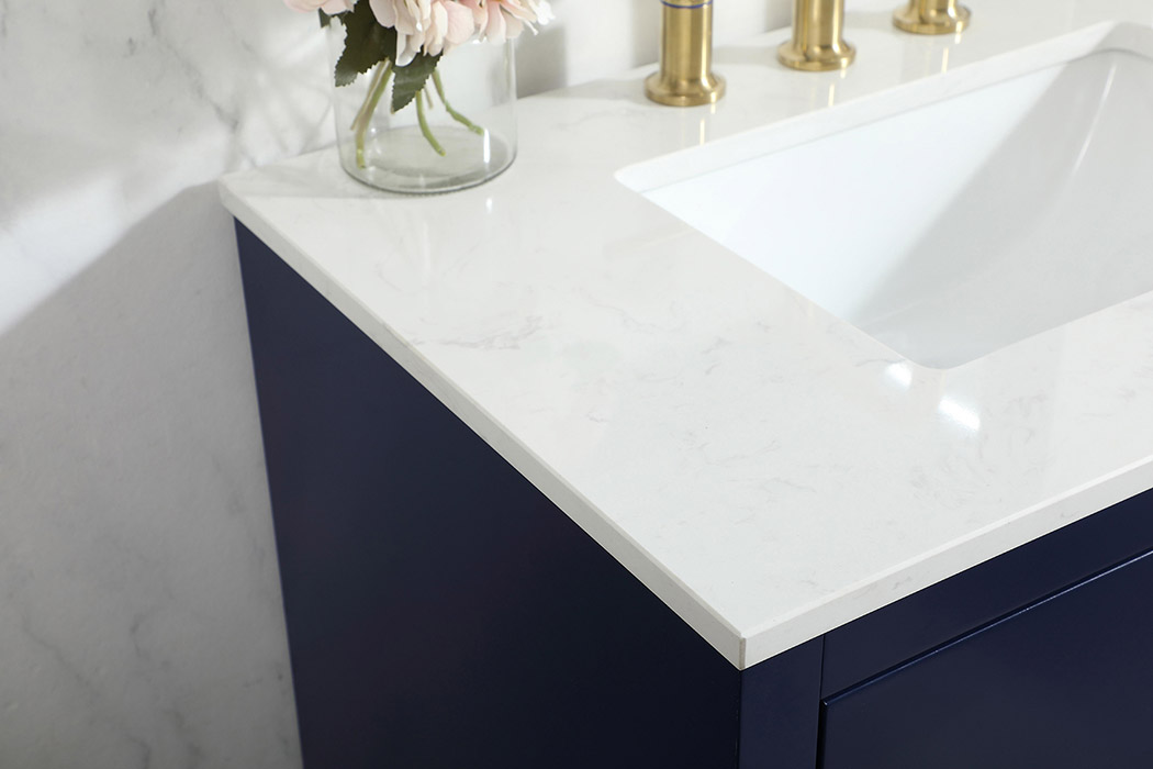 Elegant Bathroom Vanity - Blue (VF19430BL)