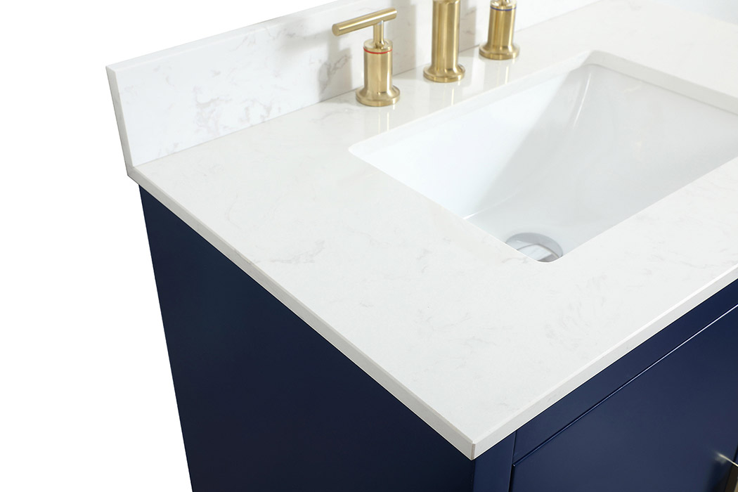 Elegant Bathroom Vanity - Blue (VF19430BL-BS)