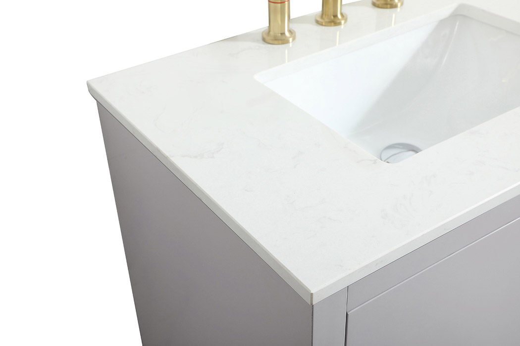 Elegant Bathroom Vanity - Gray (VF19430GR)