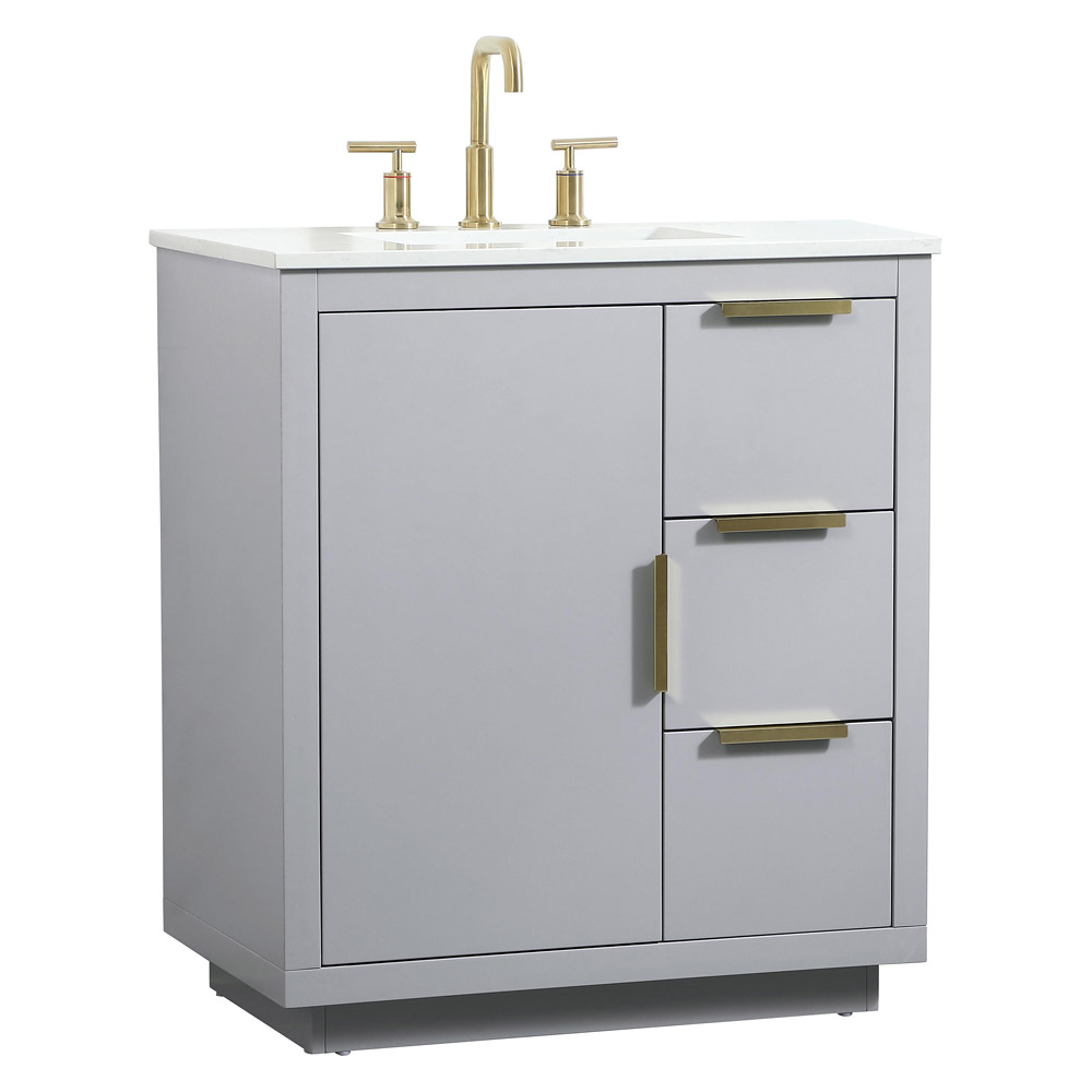 Elegant Bathroom Vanity - Gray (VF19430GR)