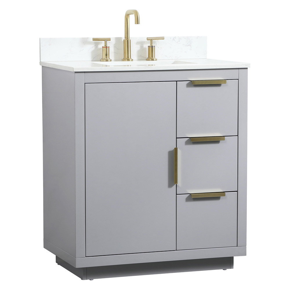 Elegant Bathroom Vanity - Gray (VF19430GR-BS)