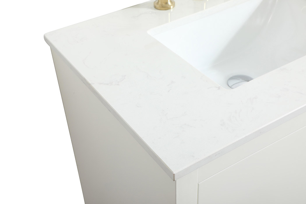 Elegant Bathroom Vanity - White (VF19430WH)