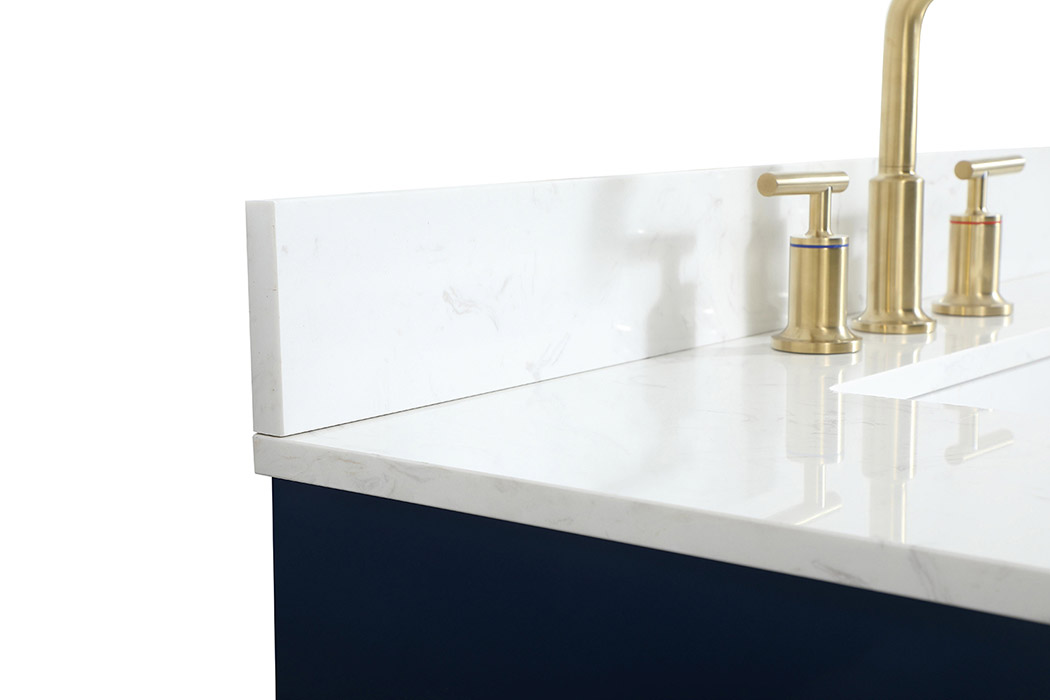 Elegant Bathroom Vanity - Blue (VF19436BL-BS)