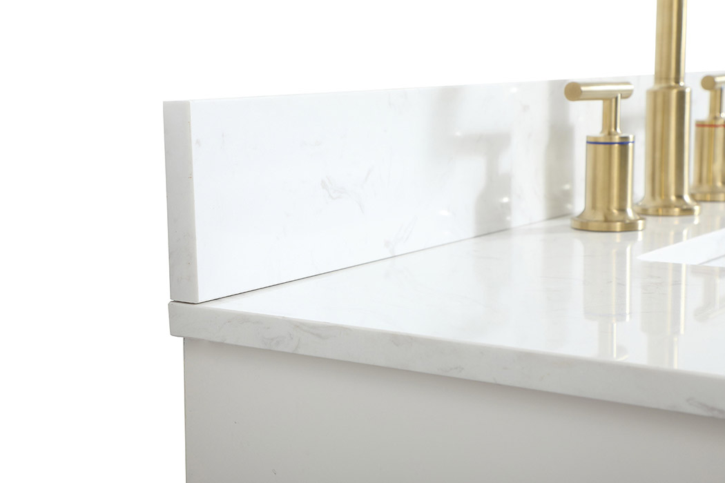 Elegant Bathroom Vanity - White (VF19436WH-BS)