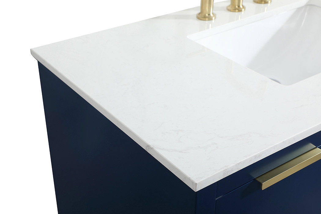 Elegant Bathroom Vanity - Blue (VF19442BL)